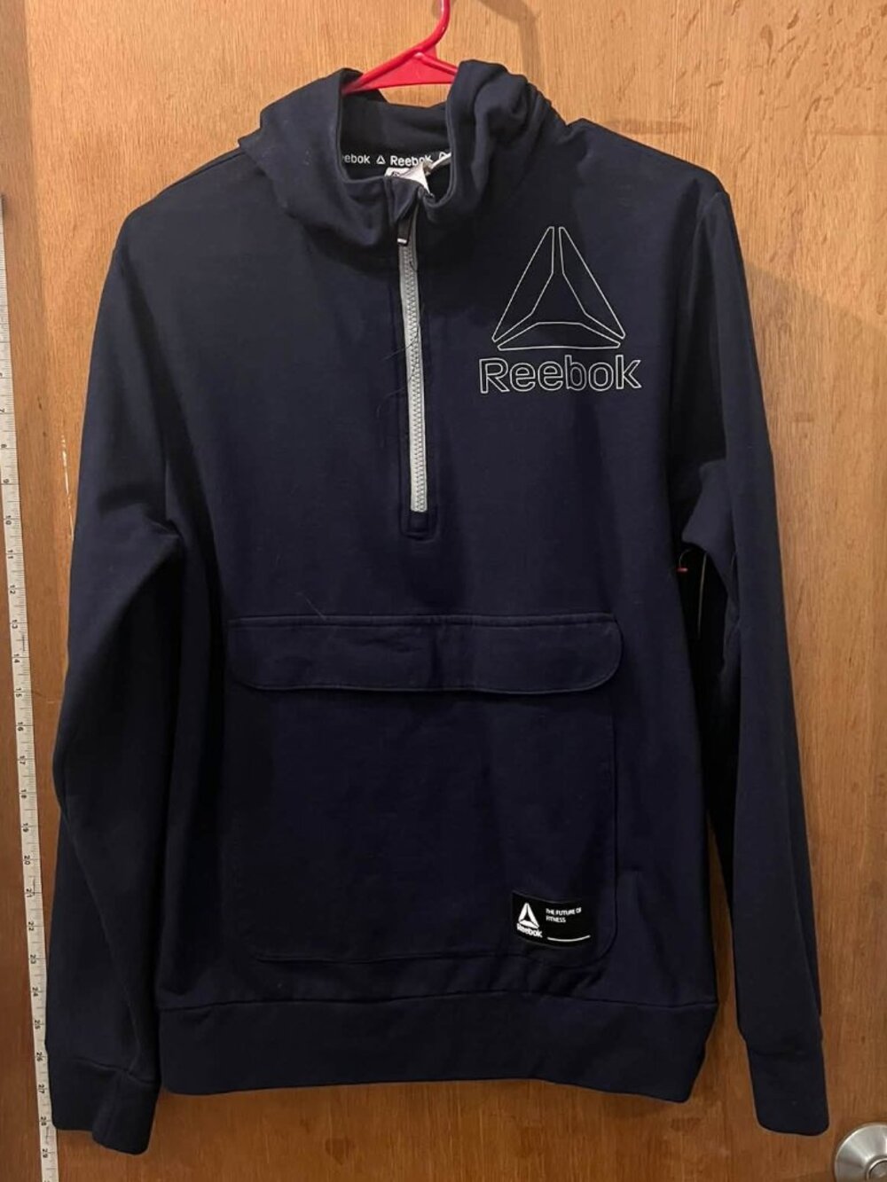 🐻Size XXL(18) - Dark Long Sleeve Half-Zip Pullover Jacket Hoodie
